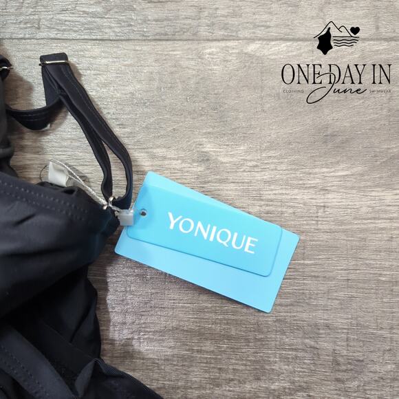 Yonique Twist Front Tankini Swimsuit Size L - Picture 4 of 7